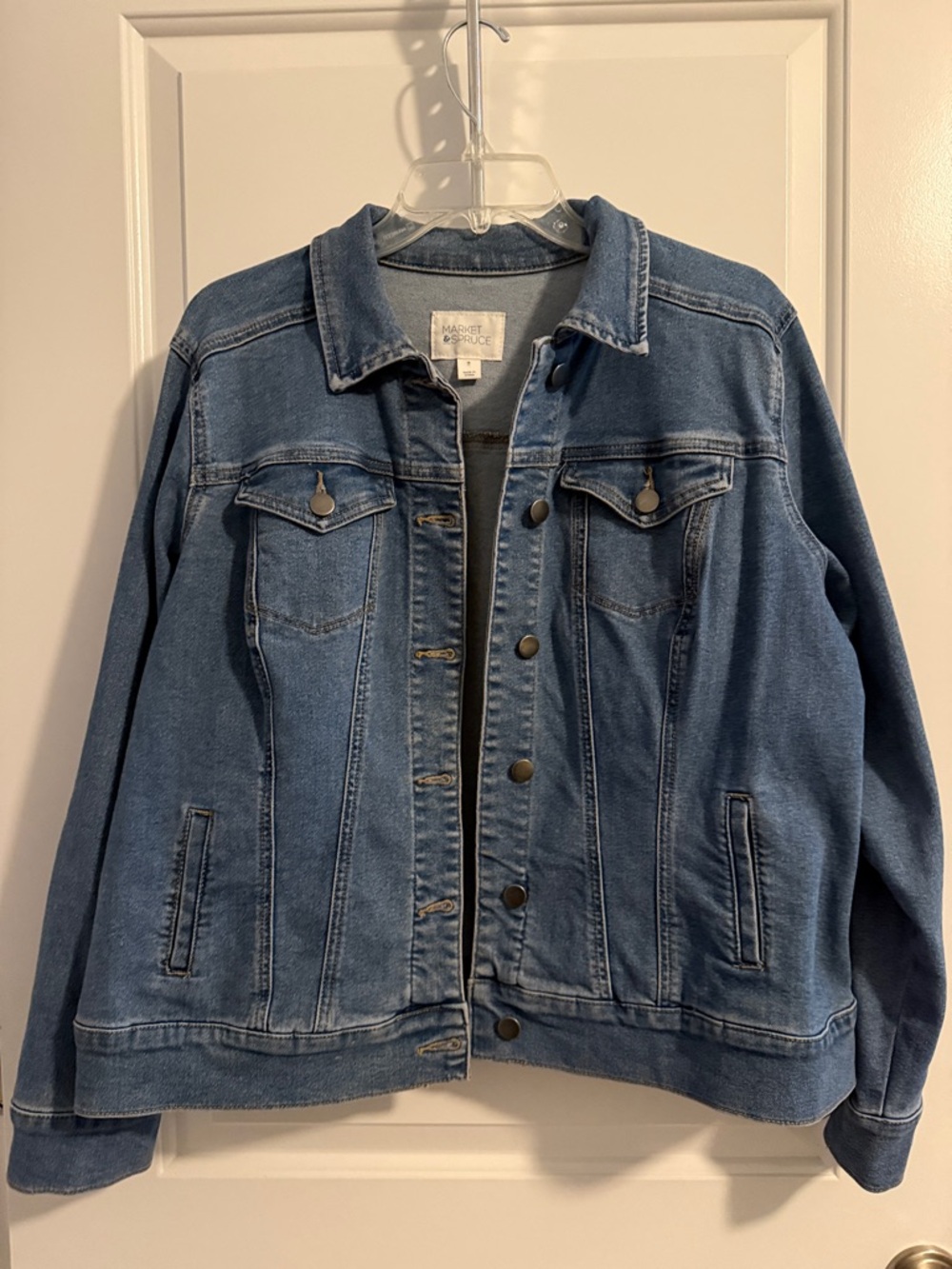 Market & Spruce Medium Blue Denim Jean Jacket